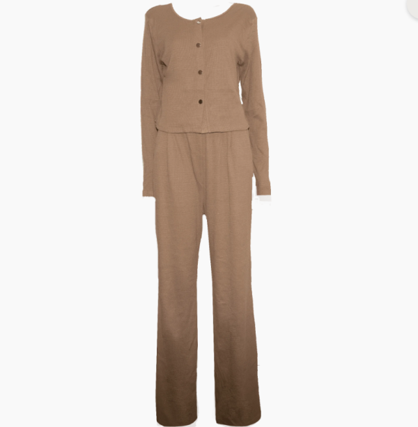 Conjunto calça, casaco e regata