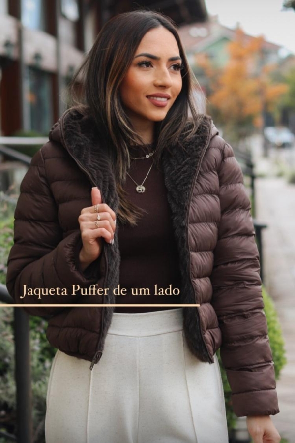 Jaqueta bomber de pele sint