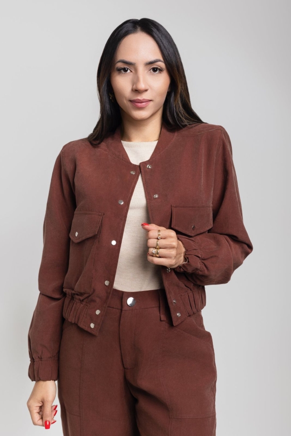 Jaqueta bomber lyocel