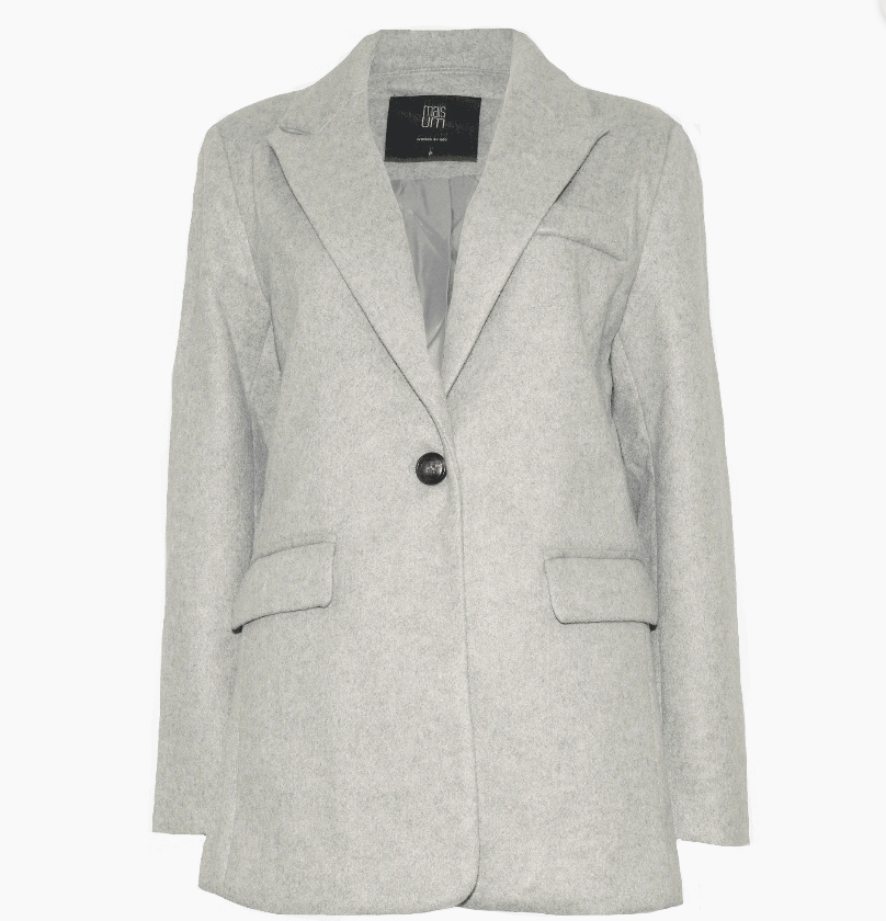 Blazer botão tartaruga