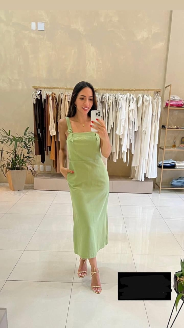 Vestido midi fivela - Imagem 2