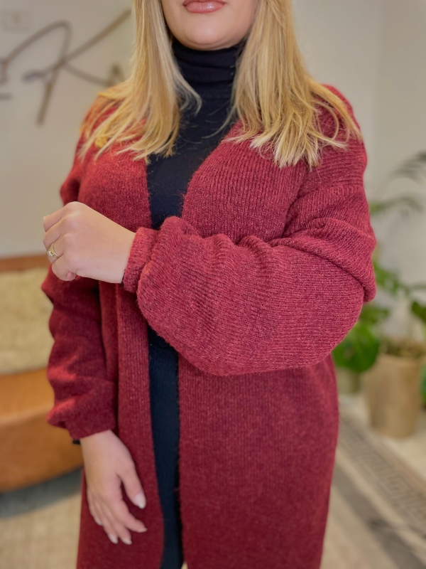 Cardigan alongado