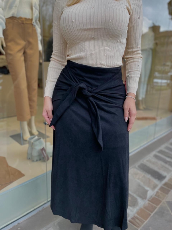 SAIA MIDI SUEDE AVASE
