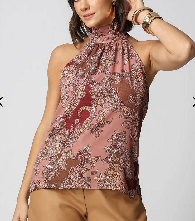 Blusa laço gola goiaba - Imagem 3