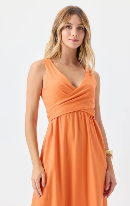 Vestido solto maxi midi - Imagem 4